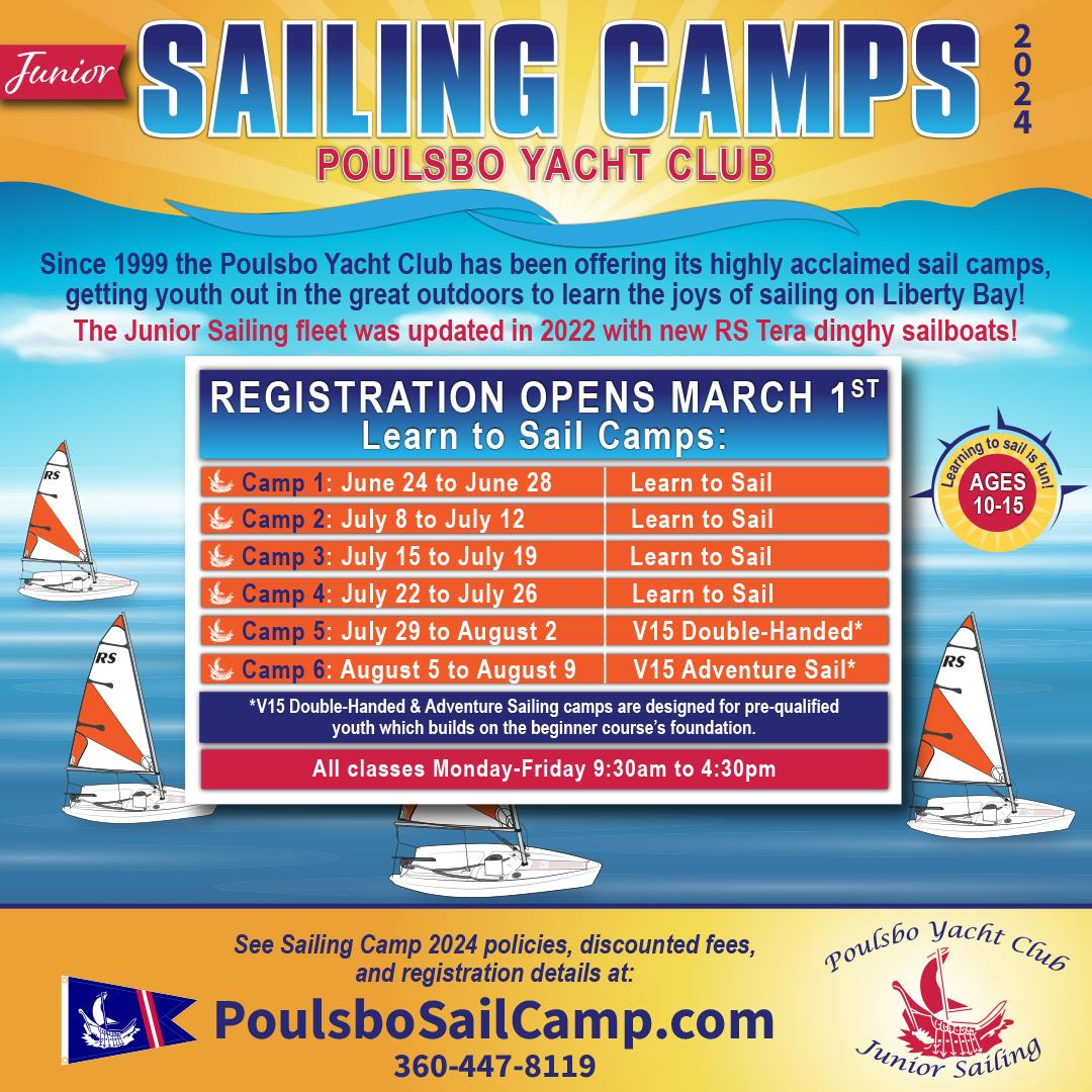 Jr Sailing Camps 2024 Registration Open Poulsbo Yacht Club